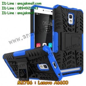 M2786-08 เคสทูโทน Lenovo A6600 สีน้ำเงิน