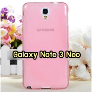 M1014-06 เคสซิลิโคนฝาพับ Samsung Galaxy Note3 Neo สีชมพู