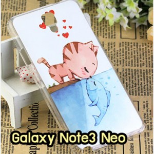 M935-08 เคสแข็ง Samsung Galaxy Note3 Neo ลาย Cat & Fish