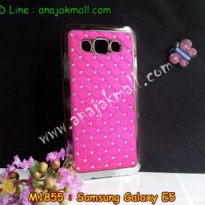 M1855-03 เคสแข็งประดับ Samsung Galaxy E5 สีกุหลาบ