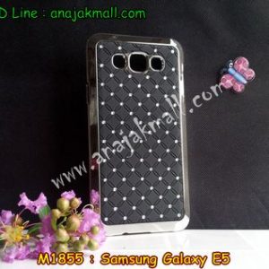 M1855-05 เคสแข็งประดับ Samsung Galaxy E5 สีดำ