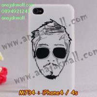 M734-24 เคสแข็ง iPhone 4S/4 ลาย Mansome