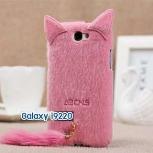 M104-01 เคสแมวมีหาง Samsung Galaxy Note สีชมพู