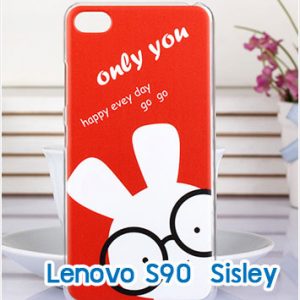 M1277-12 เคสแข็ง Lenovo S90 Sisley ลาย Red Rabbit