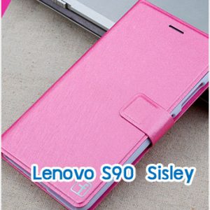 M1289-01 เคสฝาพับ Lenovo S90 Sisley สีกุหลาบ