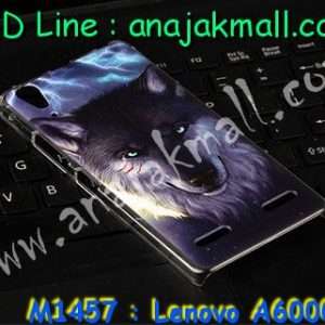 M1457-14 เคสแข็ง Lenovo A6000 ลาย Wolf