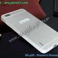 M1488-02 เคสอลูมิเนียม Huawei Honor 6 Plus สีเงิน B