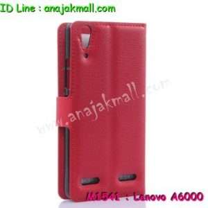 M1541-05 เคสฝาพับ Lenovo A6000 สีแดง