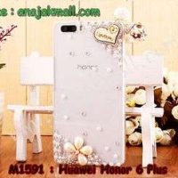 M1591-03 เคสประดับ Huawei Honor 6 Plus ลาย Love