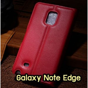 M1300-01 เคสฝาพับ Samsung Galaxy Note Edge สีแดง