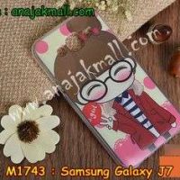 M1743-10 เคสยาง Samsung Galaxy J7 ลาย Hi Girl