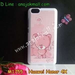 M1755-03 เคสแข็ง Huawei Honor 4X ลาย Bear II