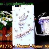 M1776-01 เคสประดับ Huawei Honor 4X ลาย Angel Flower