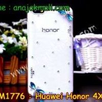 M1776-09 เคสประดับ Huawei Honor 4X ลายแมงปอสีฟ้า