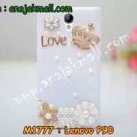 M1777-02 เคสประดับ Lenovo P90 ลายมงกุฏรัก