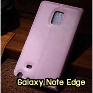 M1300-05 เคสฝาพับ Samsung Galaxy Note Edge สีชมพู