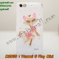M2035-09 เคสประดับ Huawei G Play Mini ลาย Cute Cat