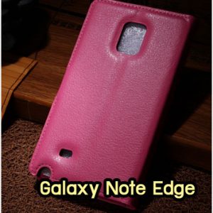 M1300-07 เคสฝาพับ Samsung Galaxy Note Edge สีกุหลาบ