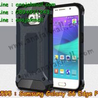 M2595-08 เคสกันกระแทก Samsung Galaxy S6 Edge Plus Armor สีนาวี