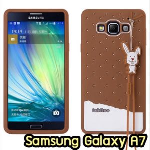 M1304-05 เคสซิลิโคน Samsung Galaxy A7 สีน้ำตาล