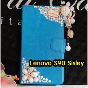 M1350-02 เคสฝาพับประดับ Lenovo S90 Sisley ลาย Love