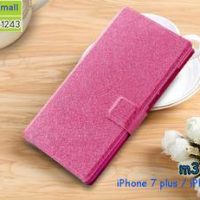 M3707-04 เคสฝาพับ iPhone7+/iPhone8+ สีชมพู