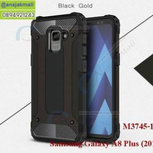 M3745-10 เคสกันกระแทก Samsung Galaxy A8 Plus 2018 Armor สีดำ