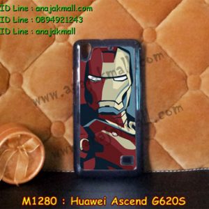 M1280-19 เคสแข็ง Huawei Ascend G620S ลาย Iron Man III