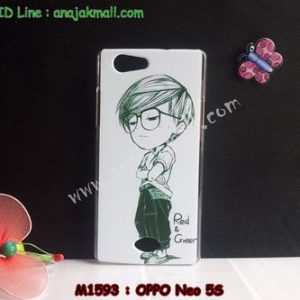 M1593-16 เคสแข็ง OPPO Neo 5s ลาย Red & Green