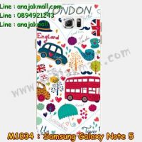 M1834-16 เคสยาง Samsung Galaxy Note 5 ลาย London