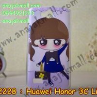 M2228-09 เคสยาง Huawei Honor 3C Lite ลาย PinPin