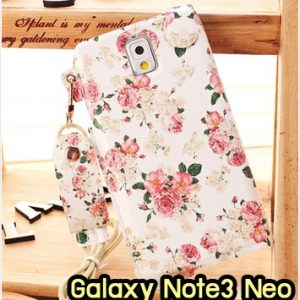 M949-06 ซองหนัง Samsung Galaxy Note3 Neo ลาย Flower I