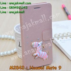 M2842-21 เคสฝาพับคริสตัล Huawei Mate 9 ลาย Zebra II