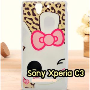 M1162-03 เคสยาง Sony Xperia C3 ลาย Sweet Rabbit