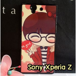 M649-03 เคสแข็ง Sony Xperia Z-L36H ลาย Hi Girl