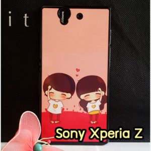 M649-04 เคสแข็ง Sony Xperia Z-L36H ลาย Pink World