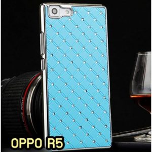 M1346-01 เคสแข็งประดับ OPPO R5 สีฟ้า