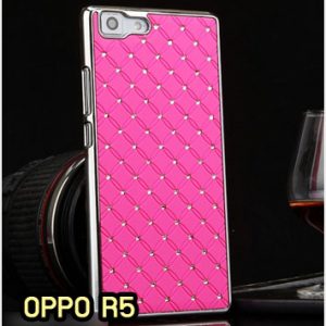 M1346-02 เคสแข็งประดับ OPPO R5 สีชมพู