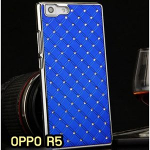 M1346-03 เคสแข็งประดับ OPPO R5 สีน้ำเงิน