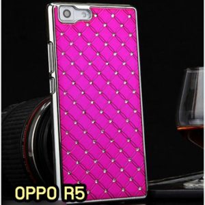 M1346-04 เคสแข็งประดับ OPPO R5 สีกุหลาบ