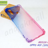 M5526-03 เคสกันกระแทก OPPO A31 2020 สีน้ำเงิน-ชมพู