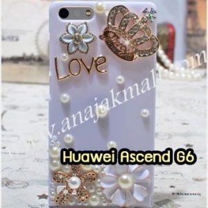 M1150-12 เคสประดับ Huawei Ascend G6 ลายมงกุฏรัก