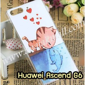 M958-07 เคสแข็ง Huawei Ascend G6 ลาย Cat & Fish