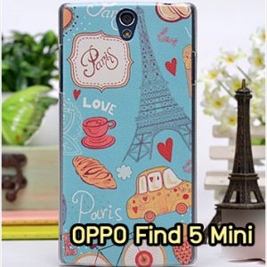 M609-19 เคสแข็ง OPPO Find 5 Mini - R827 ลาย Love Paris