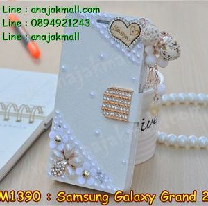 M1390-03 เคสฝาพับประดับ Samsung Galaxy Grand 2 ลาย Love III