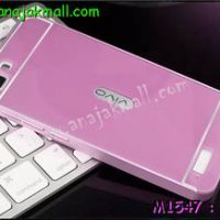 M1547-04 เคสอลูมิเนียม Vivo Y27 สีชมพู B