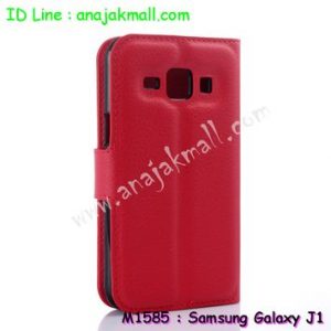 M1585-06 เคสฝาพับ Samsung Galaxy J1 สีแดง