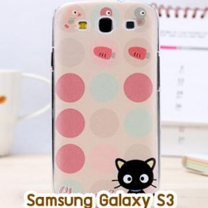 M725-04 เคสแข็ง Samsung Galaxy S3 ลาย Black Cat