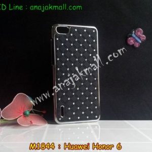 M1844-01 เคสแข็งประดับ Huawei Honor 6 สีดำ