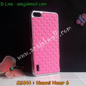 M1844-02 เคสแข็งประดับ Huawei Honor 6 สีชมพู